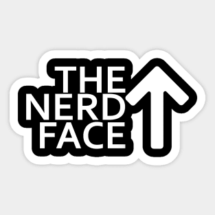 The nerd face Sticker